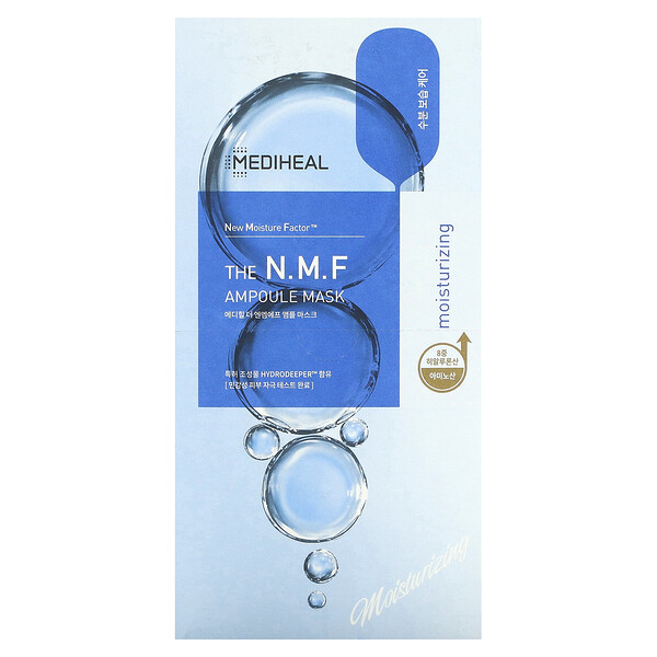 Ампульная косметическая маска N.M.F, 10 листов по 0,91 жидкой унции (27 мл) каждый Mediheal