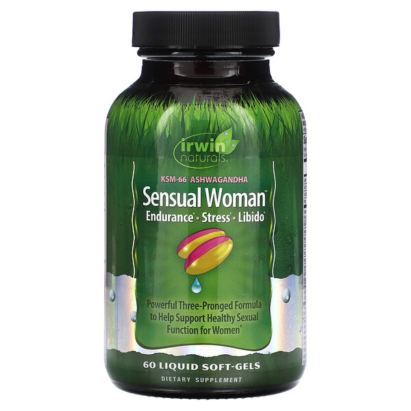 Sensual Women, выносливость, стресс, либидо, 60 мягких желатиновых капсул с жидкостью Irwin Naturals