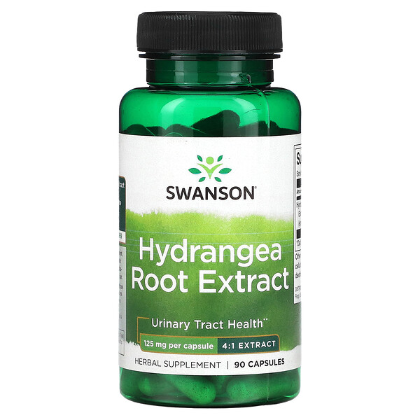 Hydrangea Root Extract, 125 mg, 90 Capsules (Капсулы) Swanson