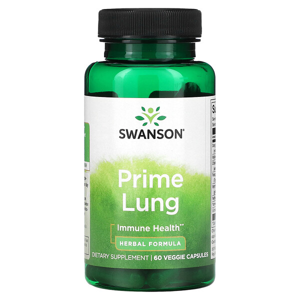 Prime Lung, 60 растительных капсул Swanson