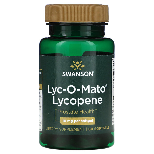 Lyc-O-Mato Ликопен - 10 мг - 60 мягких капсул - Swanson Swanson