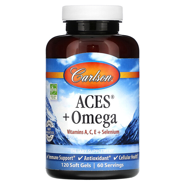 ACES + Омега, 120 мягких таблеток Carlson