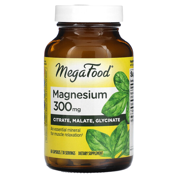 Магний - 300 мг - 60 капсул - MegaFood MegaFood