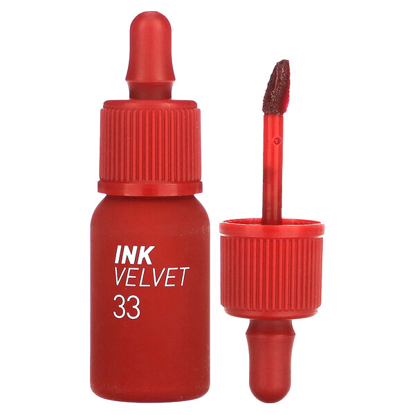 Тинт для губ Ink Velvet, оттенок 33 Pure Red, 0,14 унции (4 г) Peripera