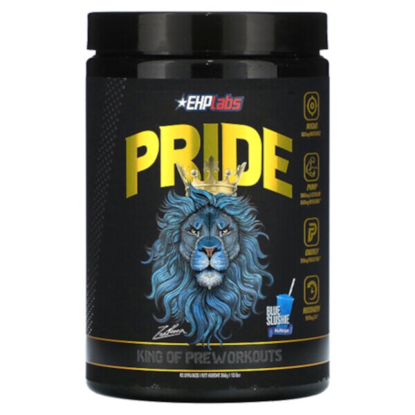 Pride, King of Pre Workouts, Blue Slushie, 12,6 унции (358 г) EHPlabs