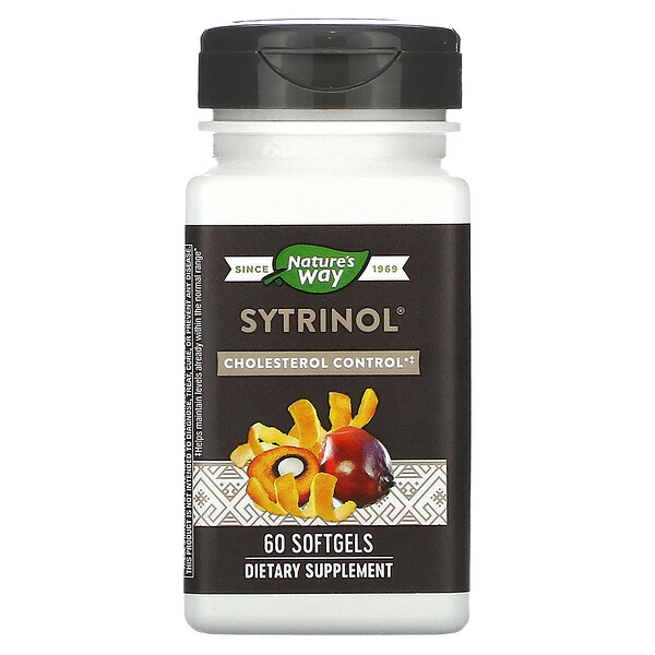 Sytrinol, Cholesterol Control, 60 Softgel Nature's Way