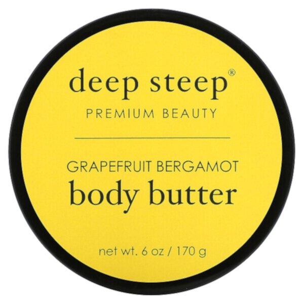 Масло для тела, грейпфрут и бергамот, 6 унций (170 г) Deep Steep