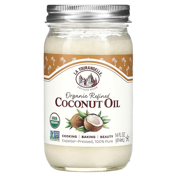 Organic Refined Coconut Oil, 14 fl oz (414 ml) La Tourangelle