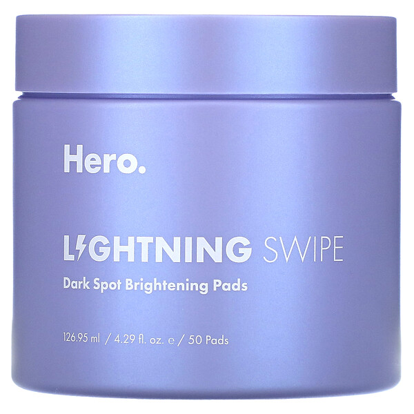 Lightning Swipe, Подушечки для осветления темных пятен, 50 подушечек Hero Cosmetics