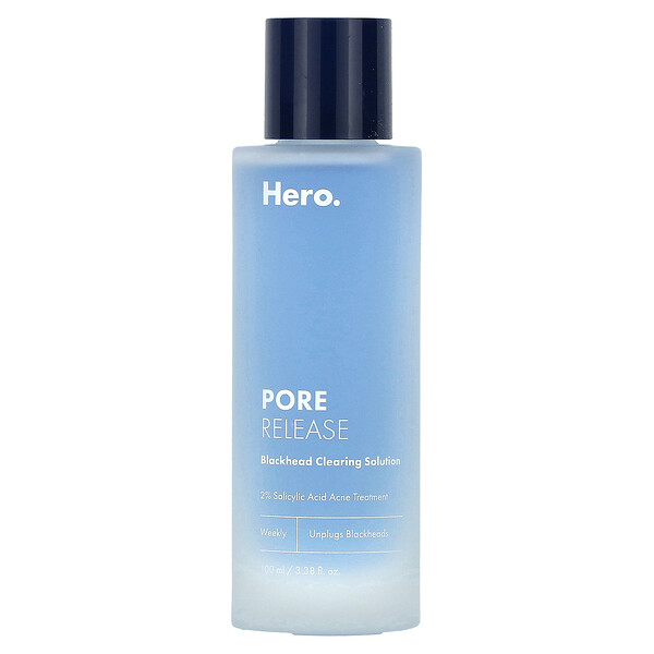 Pore Release, Раствор для очистки черных точек, 3,38 жидких унций (100 мл) Hero Cosmetics