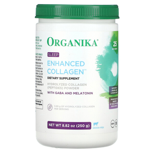Enhanced Collagen, Sleep, 8,82 унции (250 г) Organika