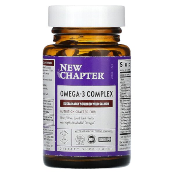 Omega-3 Complex, 30 Softgels (Мягкие капсулы) New Chapter