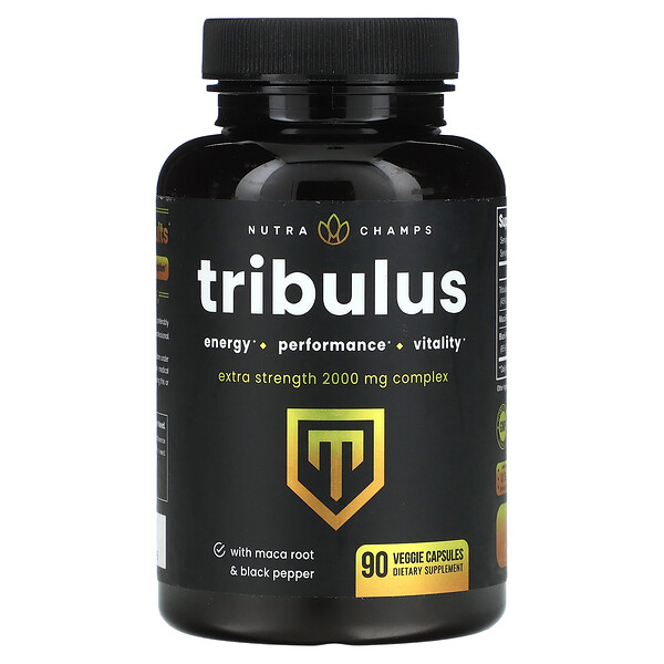 Tribulus, Экстра Сила, 666 мг, 90 растительных капсул - NutraChamps NutraChamps