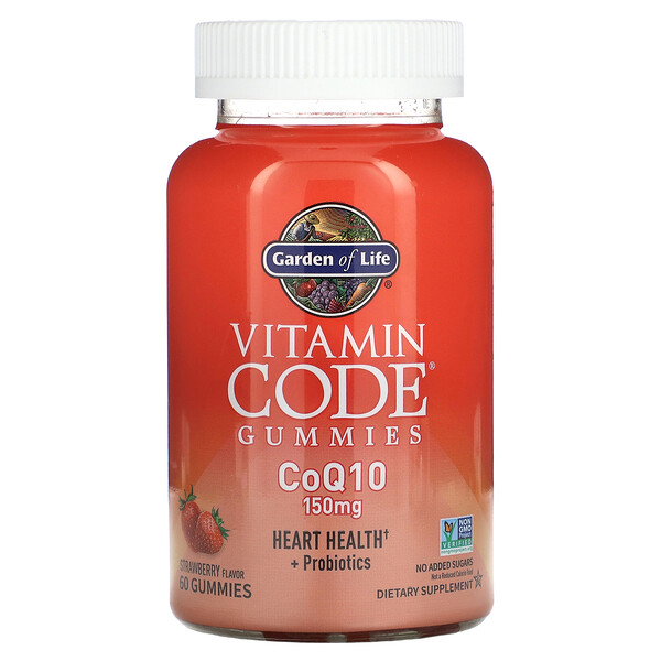 CoQ10, Коэнзим Q10, Клубника, 150 мг, 60 жевательных конфет - Garden of Life Garden of Life