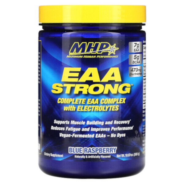EAA Strong, Голубая малина, 10,87 унции (308,1 г) MHP