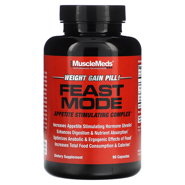 Feast Mode, Комплекс, стимулирующий аппетит, 90 капсул MuscleMeds