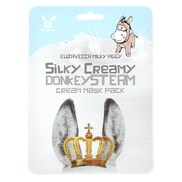 Milky Piggy, Набор косметических масок Silky Creamy Donkey Steam Cream, 10 листов по 0,88 унции (25 г) каждый Elizavecca