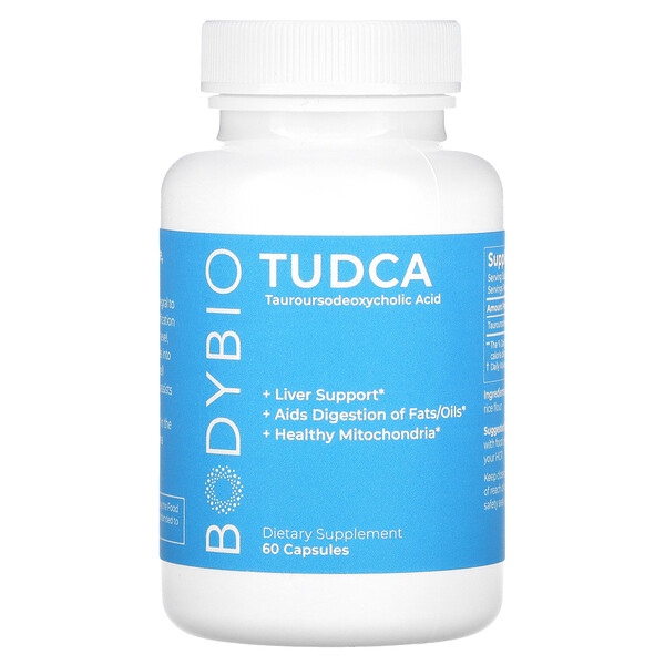 TUDCA, Тауроурсодезоксихолевая кислота - 60 капсул - BodyBio BodyBio