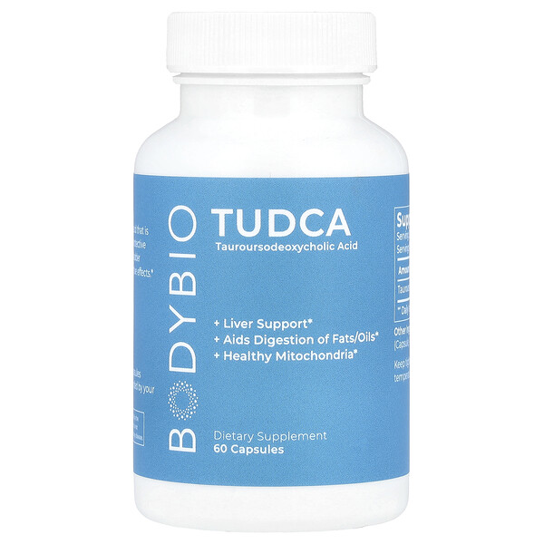 TUDCA 60 капсул - тауроурсодезоксихолевая кислота для поддержки печени BodyBio