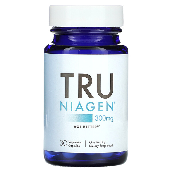Никотинамидрибозид, 300 мг, 30 вегетарианских капсул Tru Niagen