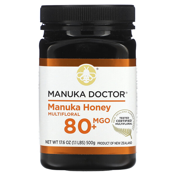 Мультифлоральный мед манука, MGO 80+, 500 г Manuka Doctor