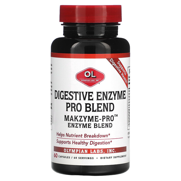 Digestive Enzyme Pro Blend, 60 Capsules (Капсулы) Olympian Labs