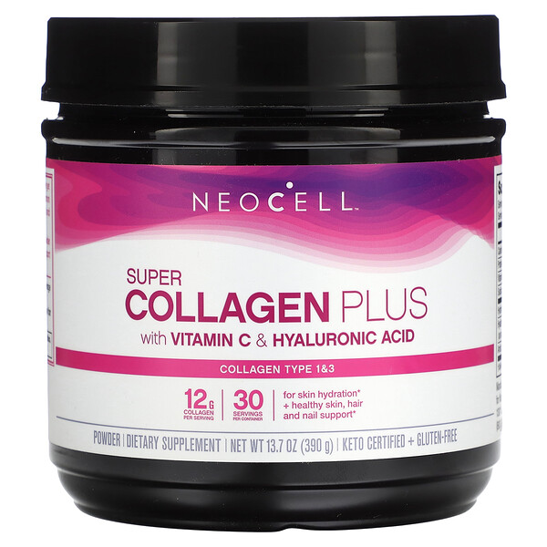 Супер Коллаген Плюс с Витамином C и Гиалуроновой Кислотой - 390 г - Neocell Neocell