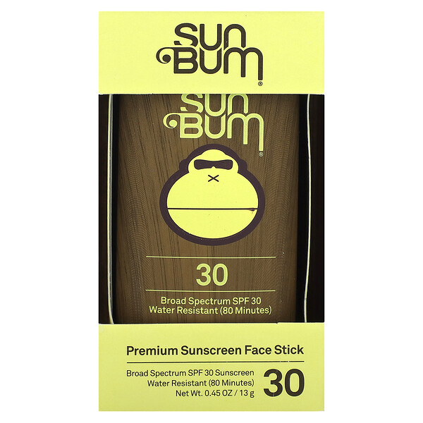 Солнцезащитный стик для лица премиум-класса, SPF 30, 0,45 унции (13 г) Sun Bum