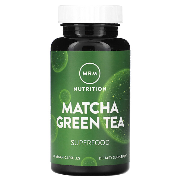 Зеленый чай Матча, 60 веганских капсул MRM