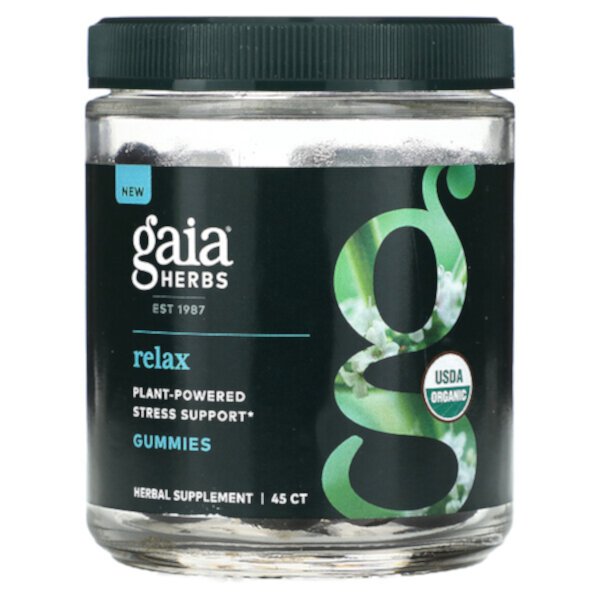 Расслабься, 45 жевательных конфет Gaia Herbs