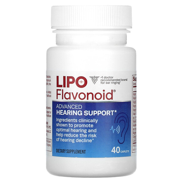 Улучшенная поддержка слуха, 40 капсул Lipo-Flavonoid