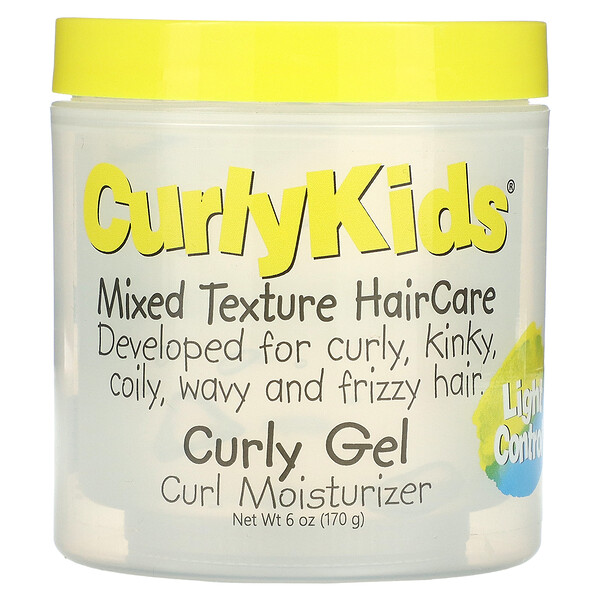 Уход за волосами смешанной текстуры, гель для вьющихся волос, контроль света, 6 унций (170 г) CurlyKids