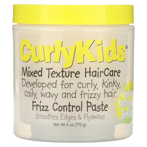 Уход за волосами смешанной текстуры, паста для контроля вьющихся волос, 6 унций (170 г) CurlyKids