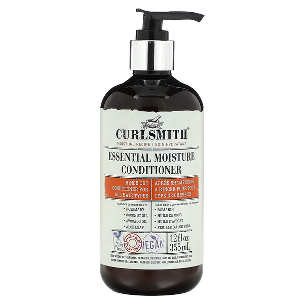 Essential Moisture Conditioner, For All Hair Types, 12 fl oz (355 ml) Curlsmith