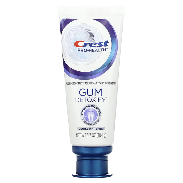 Pro Health, Gum Detoxify, Fluoride Toothpaste, Gentle Whitening , 3.7 oz (104 g) Crest