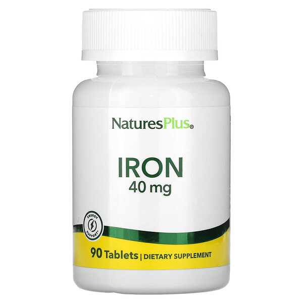 Железо - 40 мг - 90 таблеток - NaturesPlus NaturesPlus