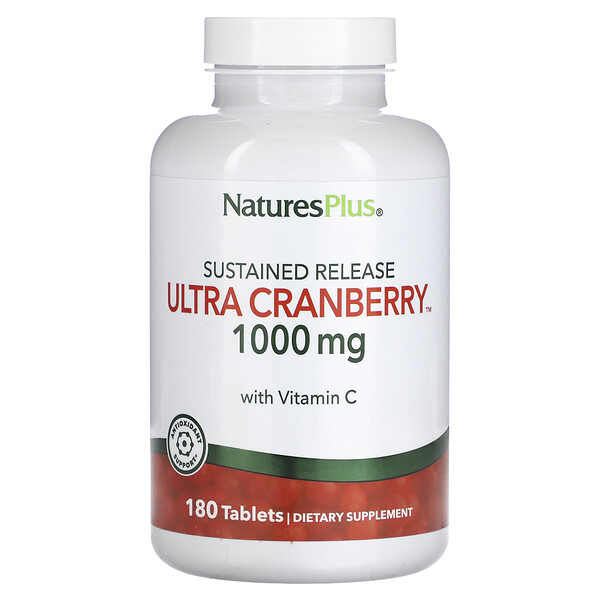 Ultra Cranberry, 1000 мг, 180 таблеток - NaturesPlus NaturesPlus