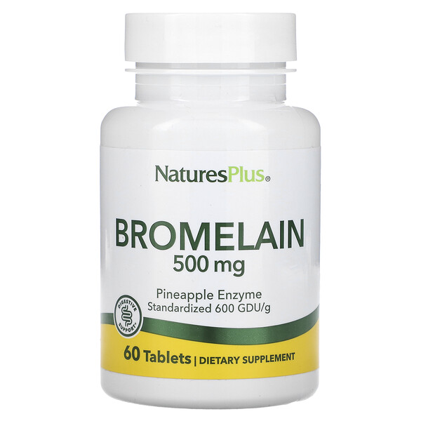 Бромелаин - 500 мг - 60 таблеток - NaturesPlus NaturesPlus