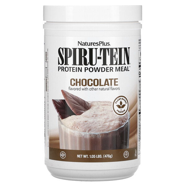 Протеиновый порошок Spiru-tein, шоколад, 1,05 фунта (476 г) NaturesPlus
