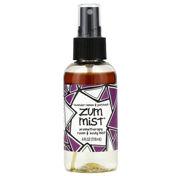 Zum Mist, Aromatherapy Room & Body Mist, Lavender-Lemon & Patchouli, 4 fl oz (118 ml) ZUM