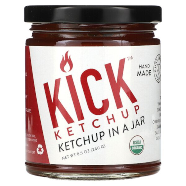 Kick, Ketchup in a Jar, 8.5 oz (240 g) Pure Indian Foods