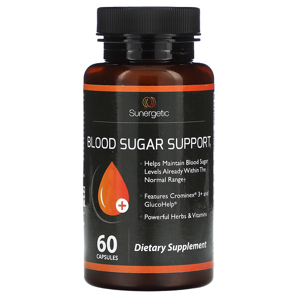 Поддержка уровня сахара в крови, 60 капсул Sunergetic