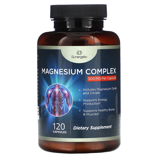 Магниевый комплекс - 500 мг - 120 капсул - Sunergetic Sunergetic
