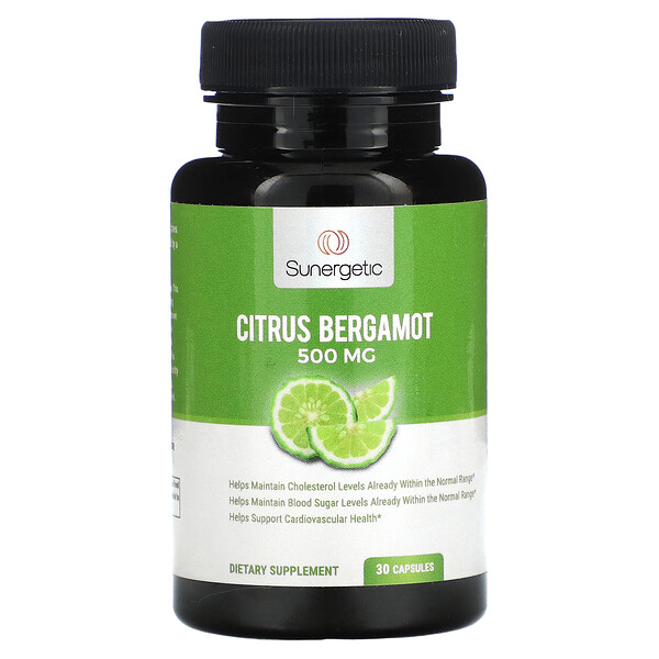 Citrus Bergamot, 500 mg , 30 Capsules (Капсулы) Sunergetic