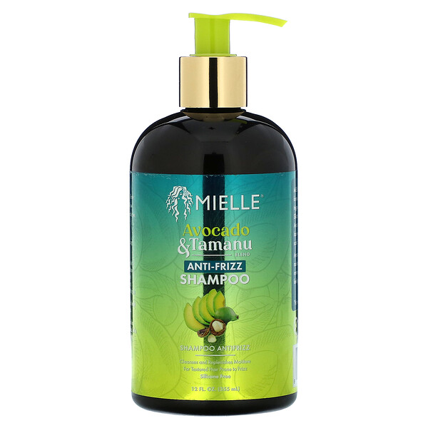 Шампунь против вьющихся волос, авокадо и таману, 12 жидких унций (355 мл) Mielle