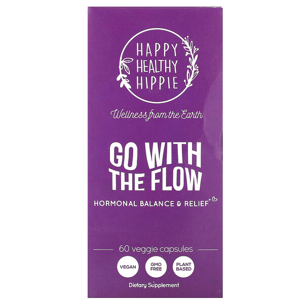 Go with the Flow - Поддержка женского гормонального баланса - 60 растительных капсул - Happy Healthy Hippie Happy Healthy Hippie