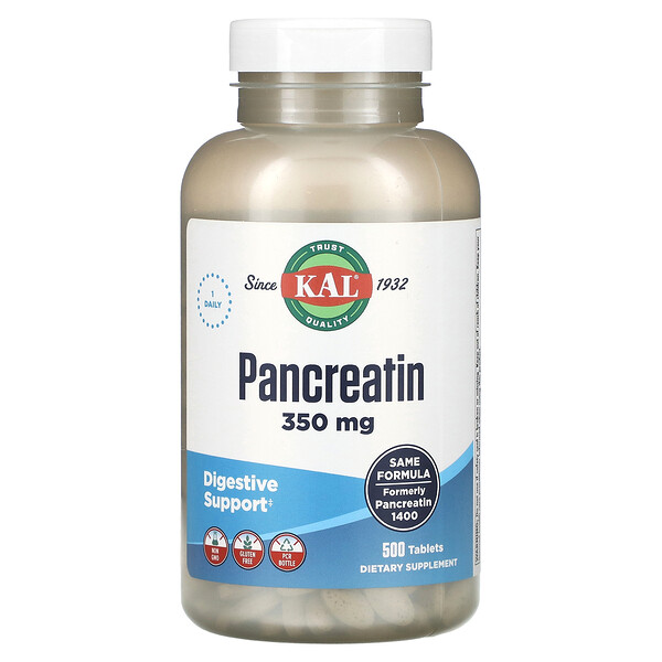 Панкреатин, 350 мг, 500 таблеток KAL