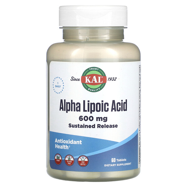 Альфа-Липоевая Кислота - 600 мг - 60 таблеток - KAL KAL