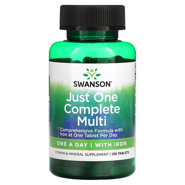 Just One Complete Multi с Железом - 130 таблеток - Swanson Swanson
