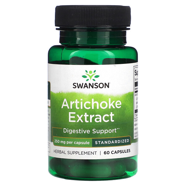 Экстракт артишока - 250 мг - 60 капсул - Swanson Swanson